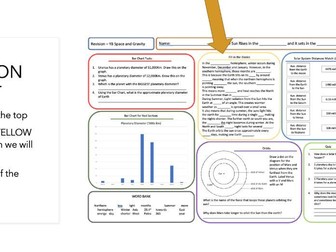 Space Revision Mat and Powerpoint KS3
