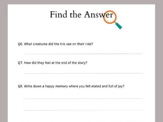 Short Story & Reading Comprehension Activities