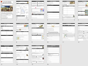 GCSE Anglo Saxon & Norman Homework Booklet