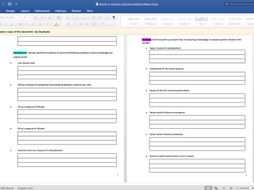 Theme 2 revision activities