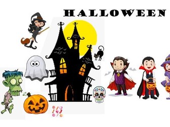 French Halloween - worksheets and powerpoint