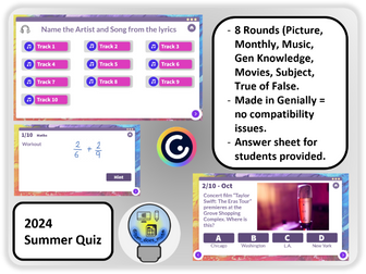 2024 Summer End of Term Quiz