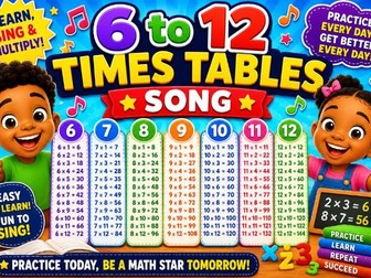 The six times table beautiful learning song