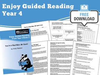 Guided Reading Notes: You're a bad man, Mr Gum! — Year 4