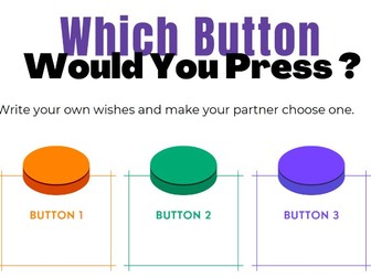 Which Button Would You Press? | ESL Speaking and Discussion Activity