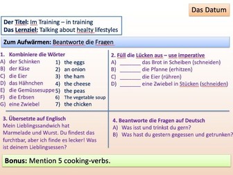 German - Stimmt! 2 Kapitel 3: Bleib gesund!- Powerpoints & Resources