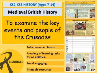 KS3 History: The Medieval Crusades - The Key Events and Individuals Lessons