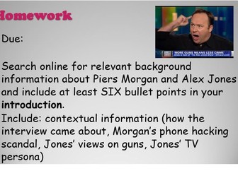 Spoken language unit-Piers Morgan Alex Jones transcript gun control debate