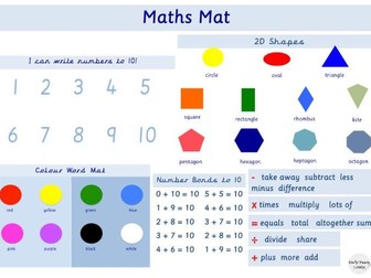 Early Years Maths Mat