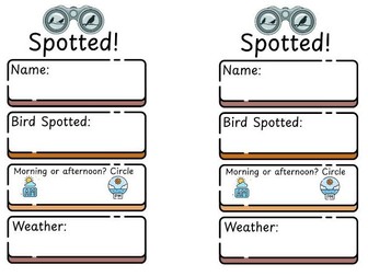 Bird Spotting Pack