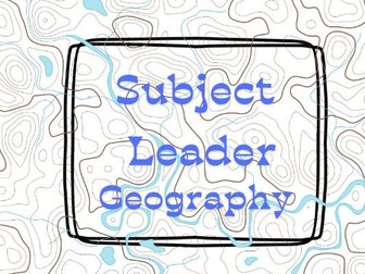 Primary Subject Leader Folder Geography