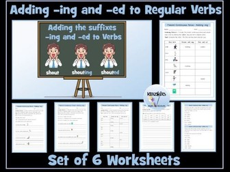 Verbs:  Adding -ing and -ed To  Verbs
