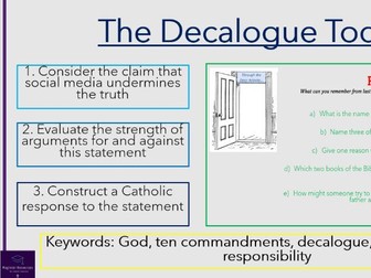 10 Commandments/Decalogue Today