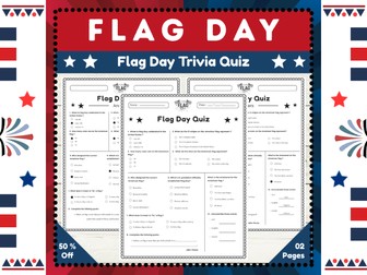 Flag Day Quiz Test : Educational Trivia Questions for 2nd Graders