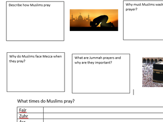GCSE Religious Studies Edexcel B Living the Muslim Life revision and home learning workbooks