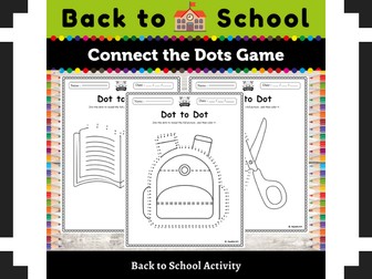 Back to School Dot-to-Dot Puzzles : Connect, Create, and Learn!