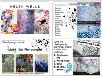 An introduction  to Helen Wells Mark Making and Watercolour