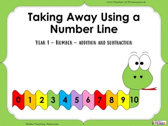 Taking Away Using a Number Line - Year 1