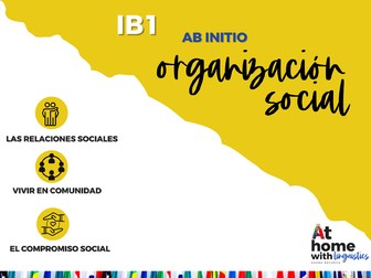 Spanish Vocabulary List Social Organisation IB1 - Ab Initio