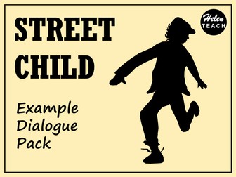 Street Child Dialogue Writing Example Text Pack