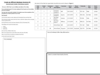 BTEC IT Unit 2 Databases Activity 1 (ERD) practice worksheets