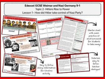 Lesson1 - How did Hitler take control of the Nazi Party?