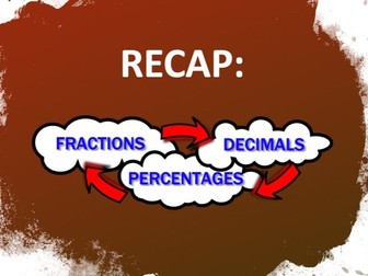 Fraction, Decimal and Percentages (FDP)