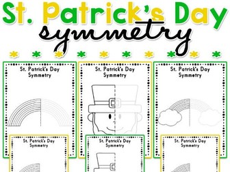 St. Patrick's Day Symmetry Activity Worksheets