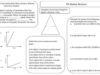 Motion (AQA 9-1 Combined Science Foundation)
