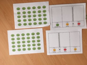 Place value mats and counters