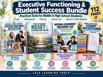 Executive Functioning & Student Success Bundle | Grades 6–10