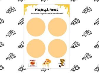 Playdough Pizza Fractions