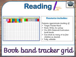 Reading tracker grid (editable, covers several different schemes ...