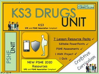 Drugs Education KS3 Bundle