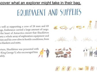 Guided reading lessons on Ice Trap (Ernest Shackleton)