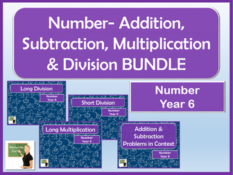 Maths- Four operations BUNDLE- Year 6