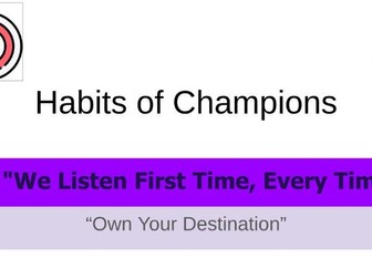 Assembly - Habits of Champions - We listen first time, every time