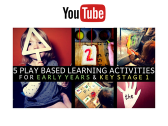 5 PLAY ACTIVITIES FOR CHILDREN IN THE EYFS / KEY STAGE ONE