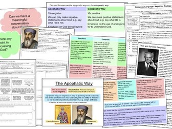 Religious Language 1 - WHOLE UNIT! (A-Level RS OCR)