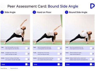 Bound Side Angle Peer Assessment Card