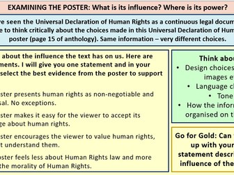 Text E Human Rights - Unit 3 Influence and Power - WJEC GCSE English Lit Lang