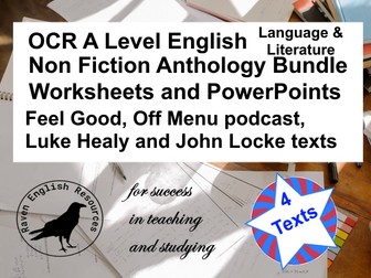 OCR EMC Anthology A Level Non-Fiction Bundle 1 - English Language and Literature