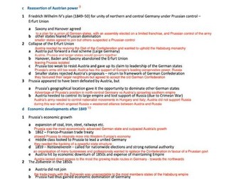 CIE AS-level History 9489 Revision handout: Liberalism and Nationalism in Germany, 1815-71