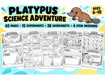 Science Activities: 15 Experiments, 28 Worksheets & 4 STEM Missions