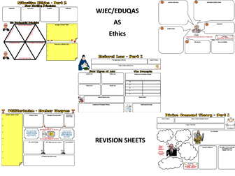 WJEC/EDUQAS AS ETHICS REVISION SHEETS