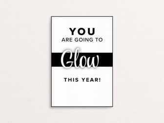 You are going to glow this year - A6 Handout