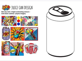 Pop Art - Juice Can Design