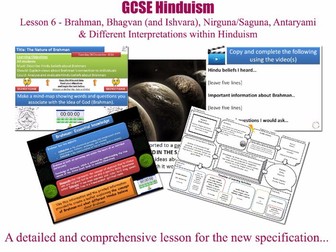 GCSE Hinduism - Lesson 6/20 [Brahman, Bhagvan (and Ishvara), Nirguna/Saguna, Antaryami, Smartism]