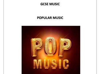 EDUQAS GCSE MUSIC - Cover Lessons for Popular Music Genre