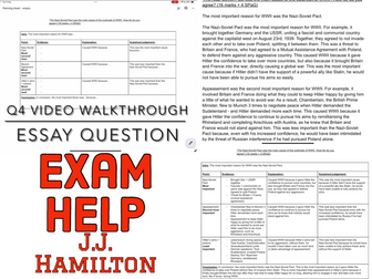 AQA Conflict and Tension exam guide - Q4 essay (16+4)